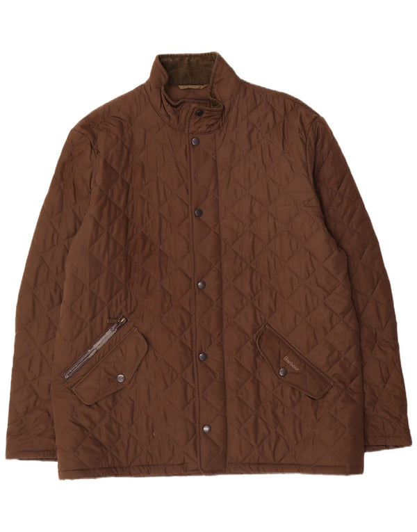 BARBOUR Chaqueta acolchada para hombre UK 42 XL Marrón Poliéster