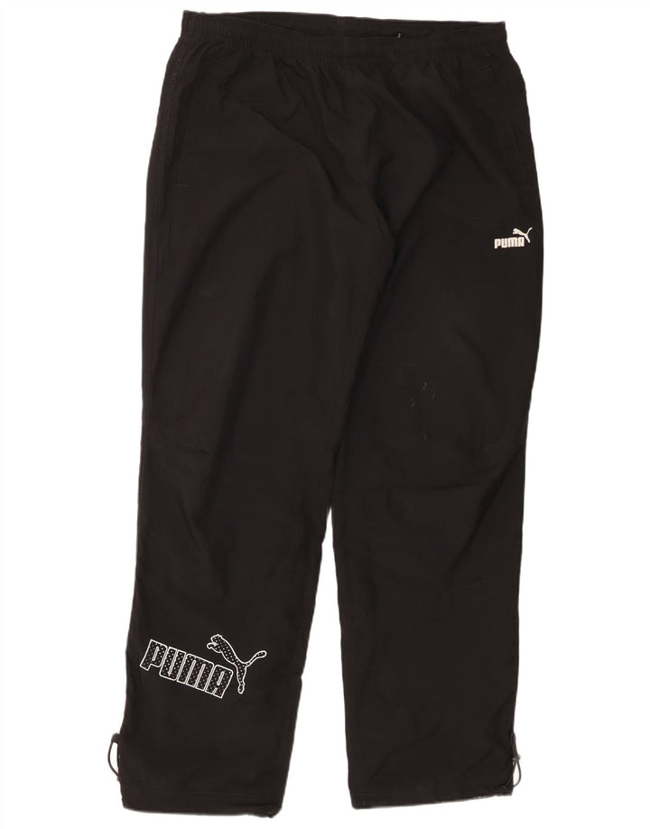 Puma - Pantalón de chándal para hombre, talla grande, color negro