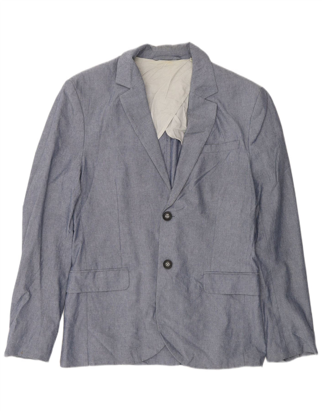 Jack Wills Chaqueta tipo blazer de 2 botones para hombre UK 38 Algodón azul medio