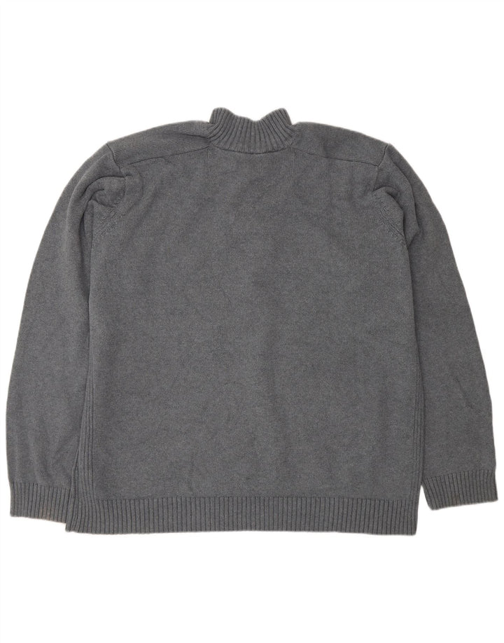 Marks & Spencer - Jersey para hombre, color azul, con botones y cuello, talla 2XL, color gris