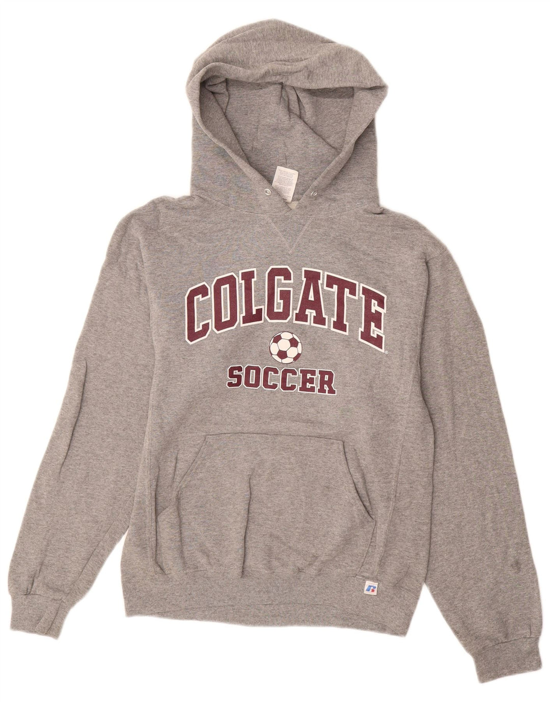RUSSELL ATHLETIC Jersey con capucha gráfico para hombre pequeño gris poliamida