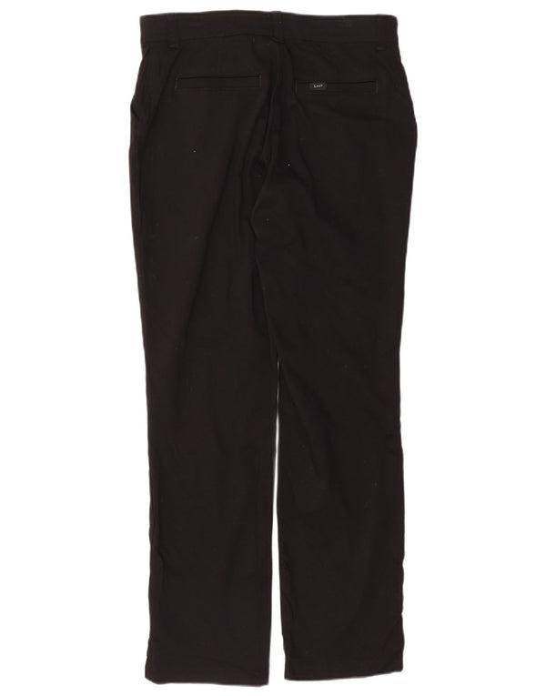 Lee Pantalones chinos rectos para mujer US 10 Large W34 L30 Algodón negro