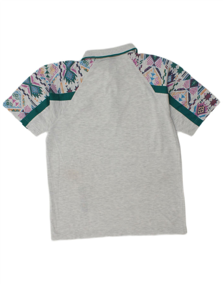 Polo Lotto Hombre Gris Medio Geométrico