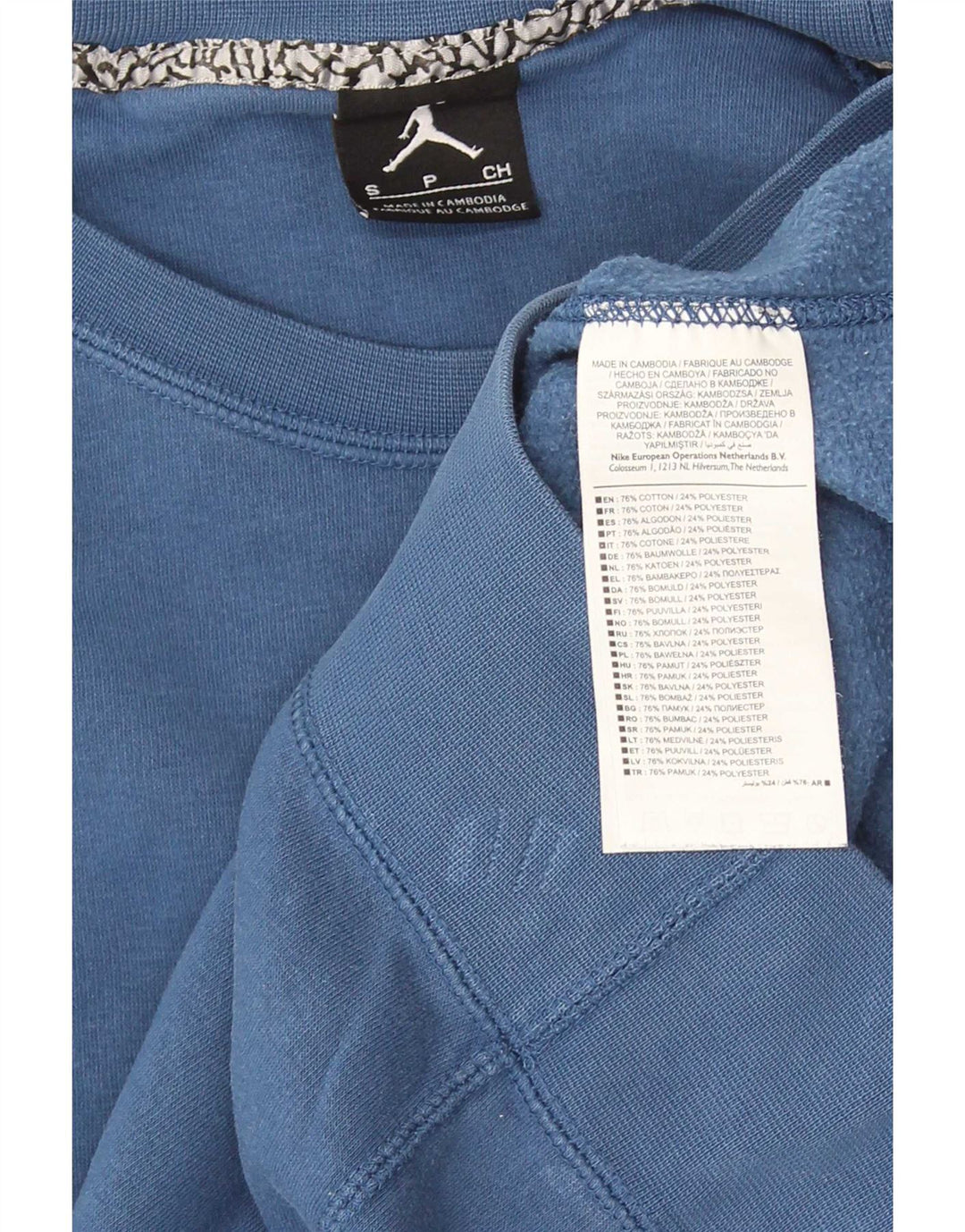 Nike Sudadera con gráfico para Hombre Jersey pequeño de algodón Azul