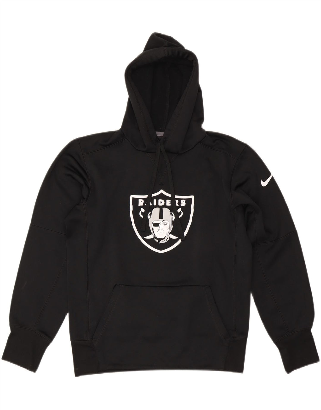 NIKE Las Vegas Raiders - Sudadera con capucha para mujer, talla grande, color negro