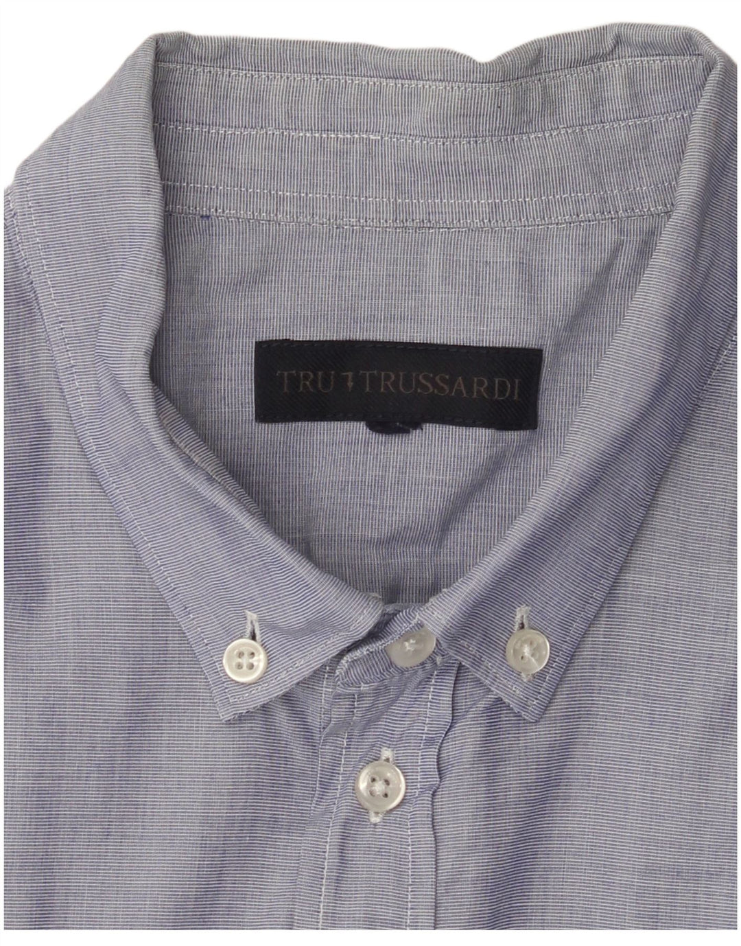 TRUSSARDI Mens Shirt Large Blue
