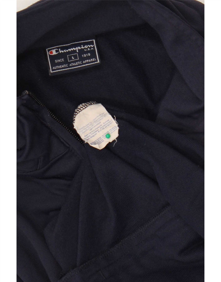 Champion Chaqueta De Chándal Para Hombre Grande Poliéster Azul Marino
