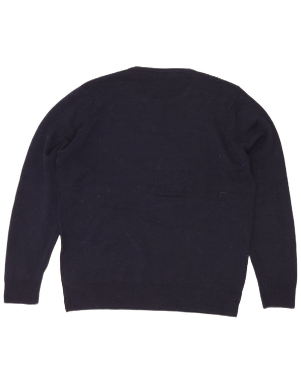 Marks & Spencer - Jersey de cuello redondo para mujer, talla 40, talla mediana, color azul marino