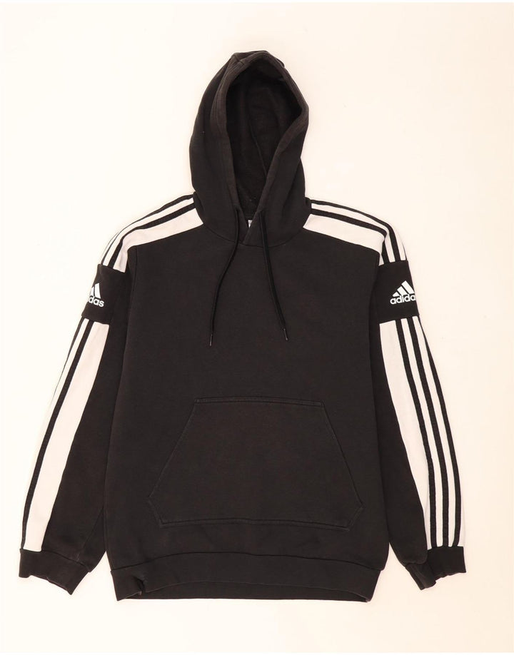 ADIDAS Hombre Graphic Sudadera con capucha Jumper Medium Negro Colorblock Algodón