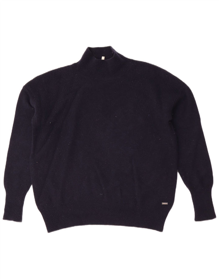 Joules - Jersey con cuello alto para mujer, talla 40, talla mediana, color azul marino
