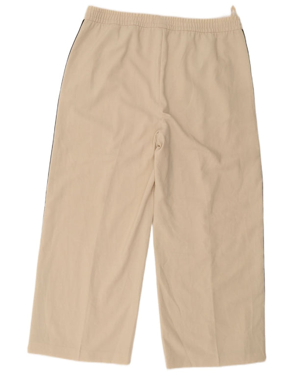 Marks & Spencer Pantalones de chándal cortos para mujer UK 40 XL Poliéster blanco roto