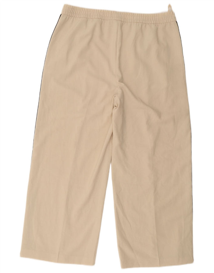 Marks & Spencer Pantalones de chándal cortos para mujer UK 40 XL Poliéster blanco roto