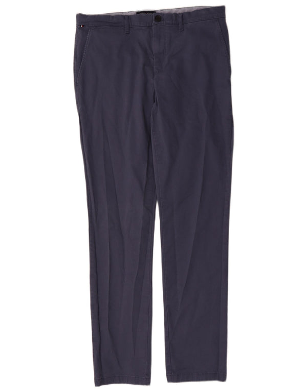 Tommy Hilfiger Pantalones chinos elásticos y ajustados para hombre W34 L34 Algodón azul
