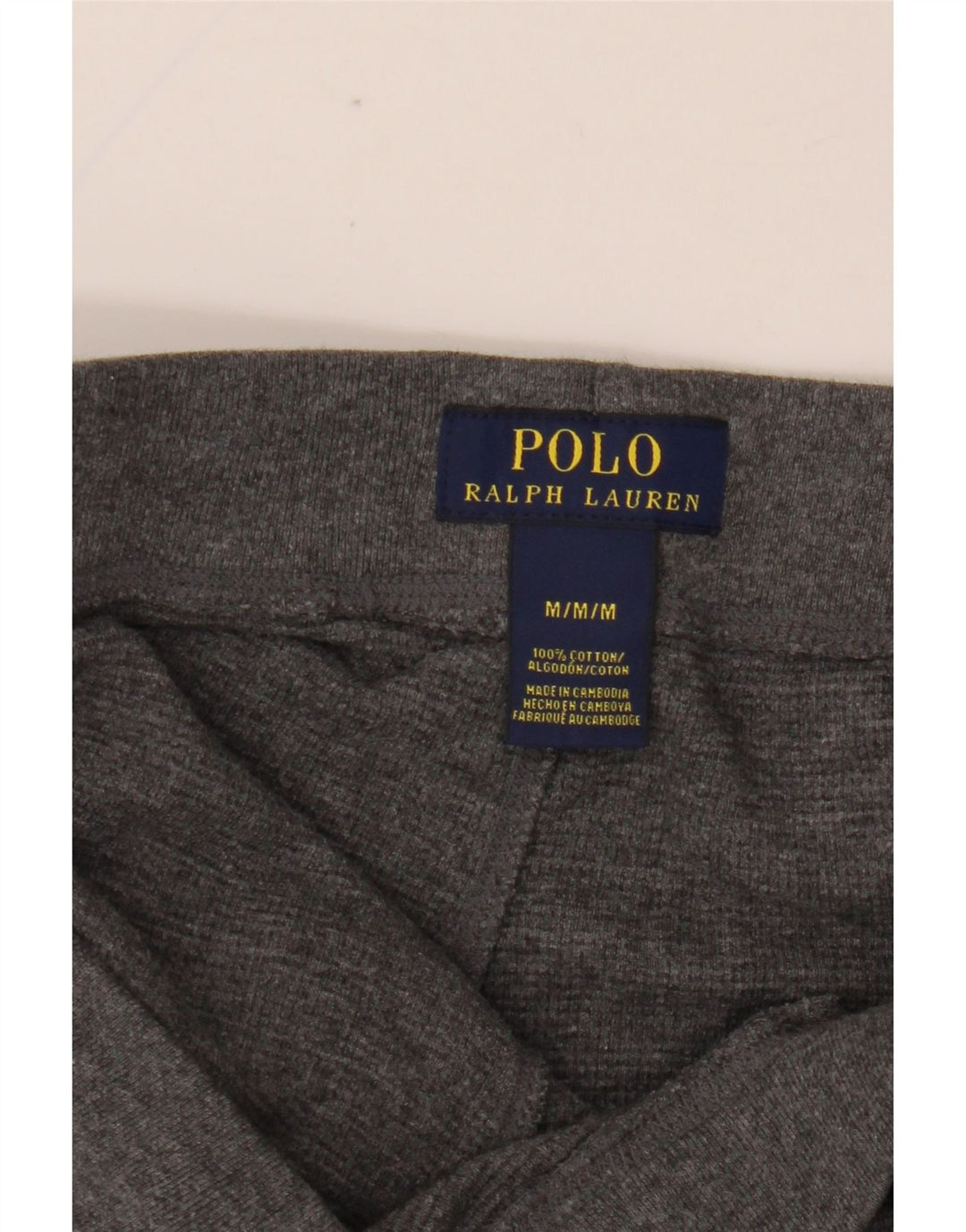 POLO RALPH LAUREN Pantalón Chándal Hombre Algodón Gris Medio