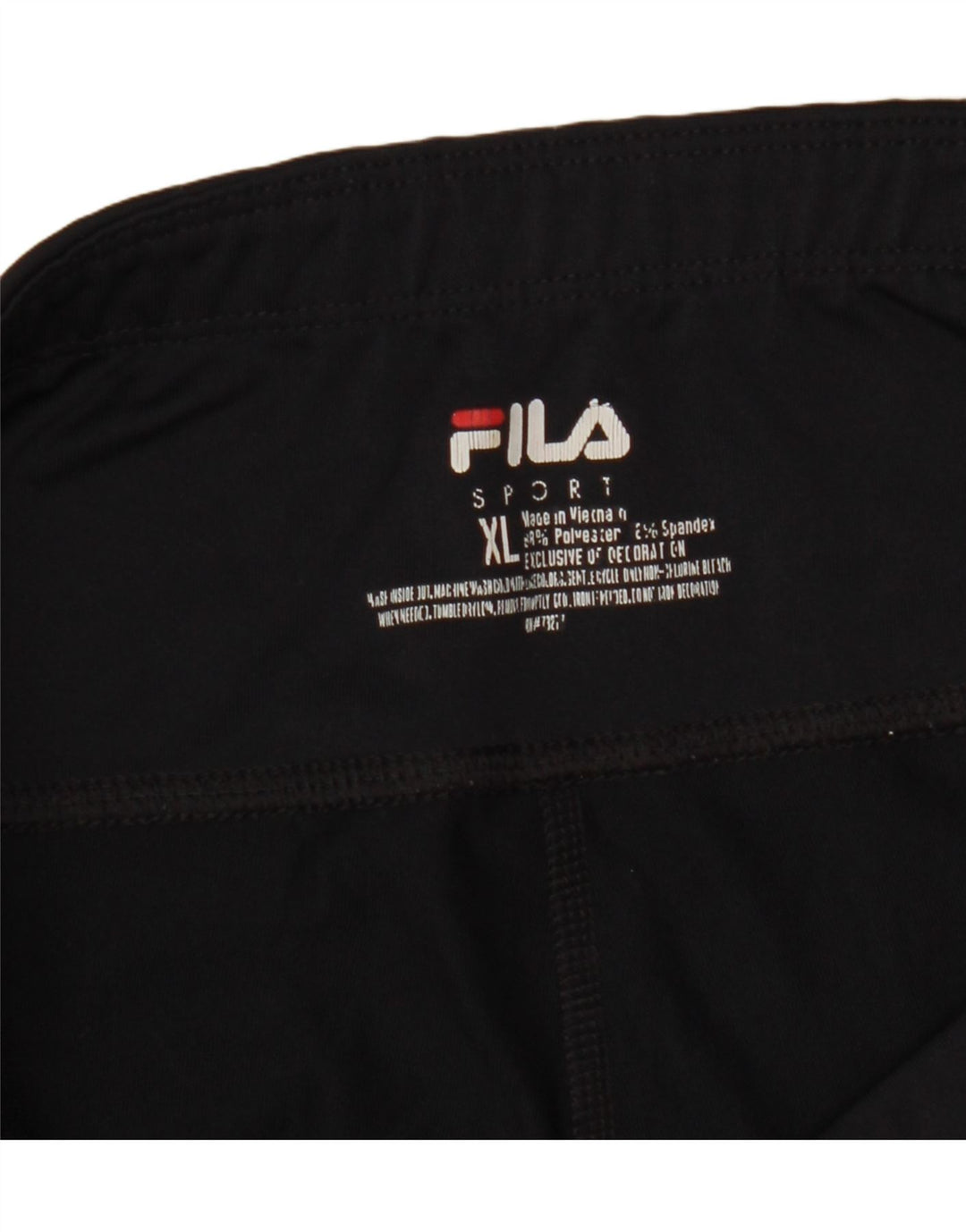 Fila Leggings capri para mujer ES 40 XL Poliéster color negro