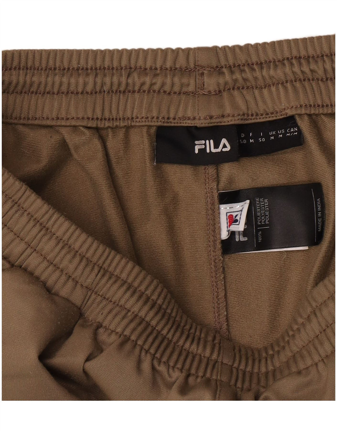 Fila Pantalón De Chándal Holgado Para Hombre Poliéster Caqui Medio