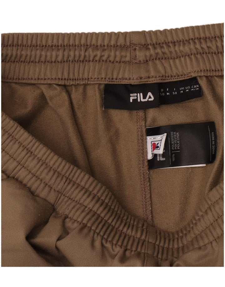 Fila Pantalón De Chándal Holgado Para Hombre Poliéster Caqui Medio