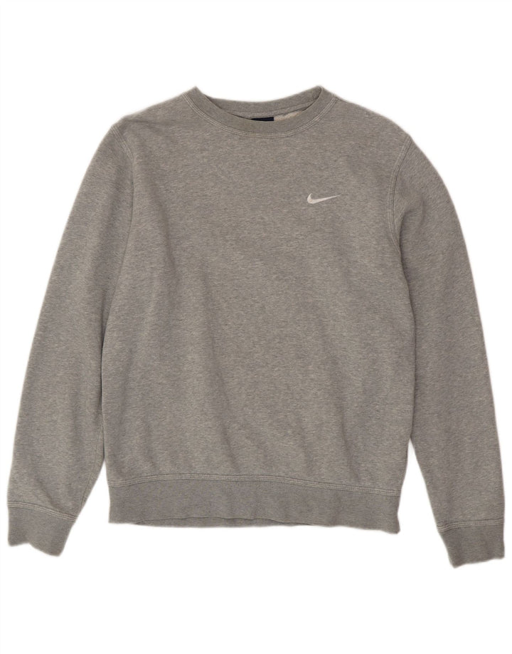 NIKE Sudadera Jumper Gris Medio Algodón Hombre