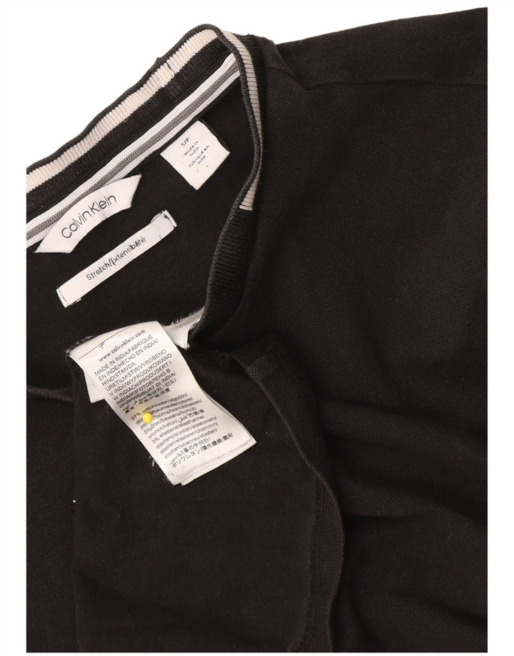 Calvin Klein - Camiseta para hombre, talla pequeña, algodón negro