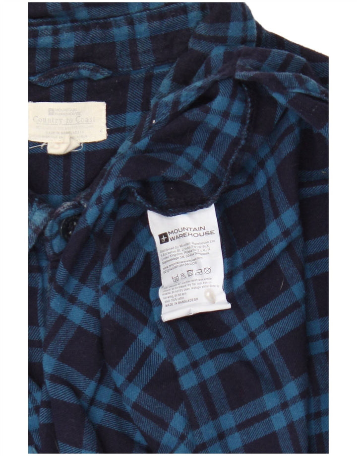 Camisa de franela para hombre de Mountain Warehouse Algodón a cuadros azules grandes