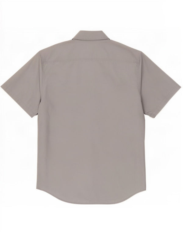 Calvin Klein Jeans Camisa de manga corta para hombre Algodón gris grande