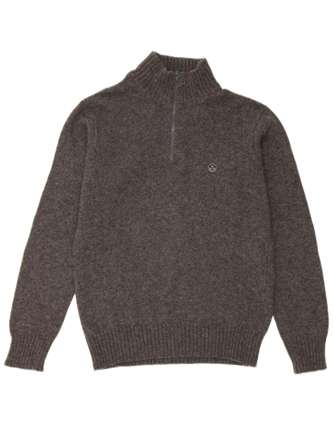North Sails Jersey De Cuello Con Cremallera Para Hombre Grande Gris Moteado