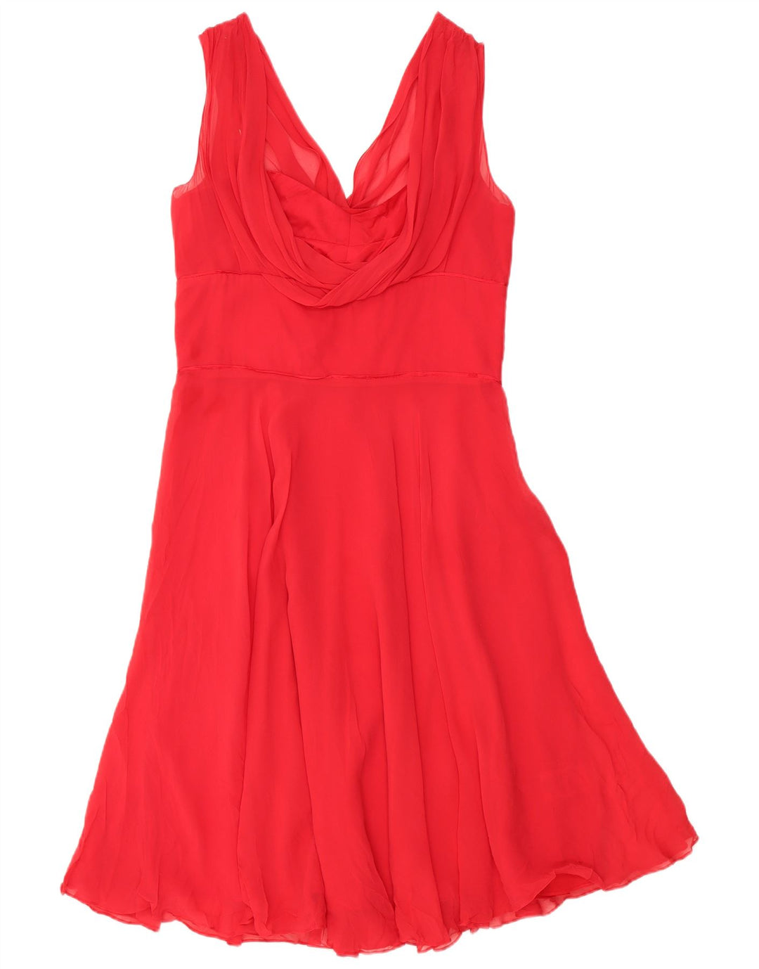 Ted Baker Vestido sin mangas para mujer, talla 4, seda roja grande