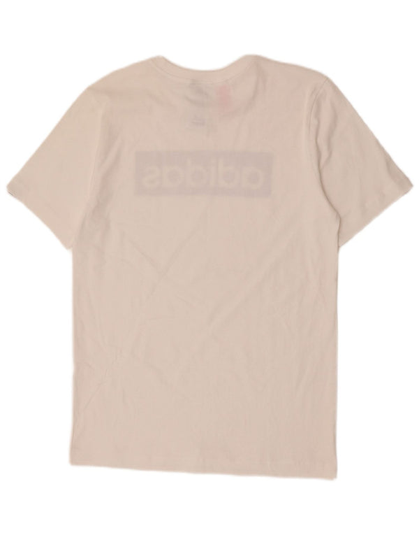 Adidas Camiseta gráfica para niño 13-14 años Blanco Algodón