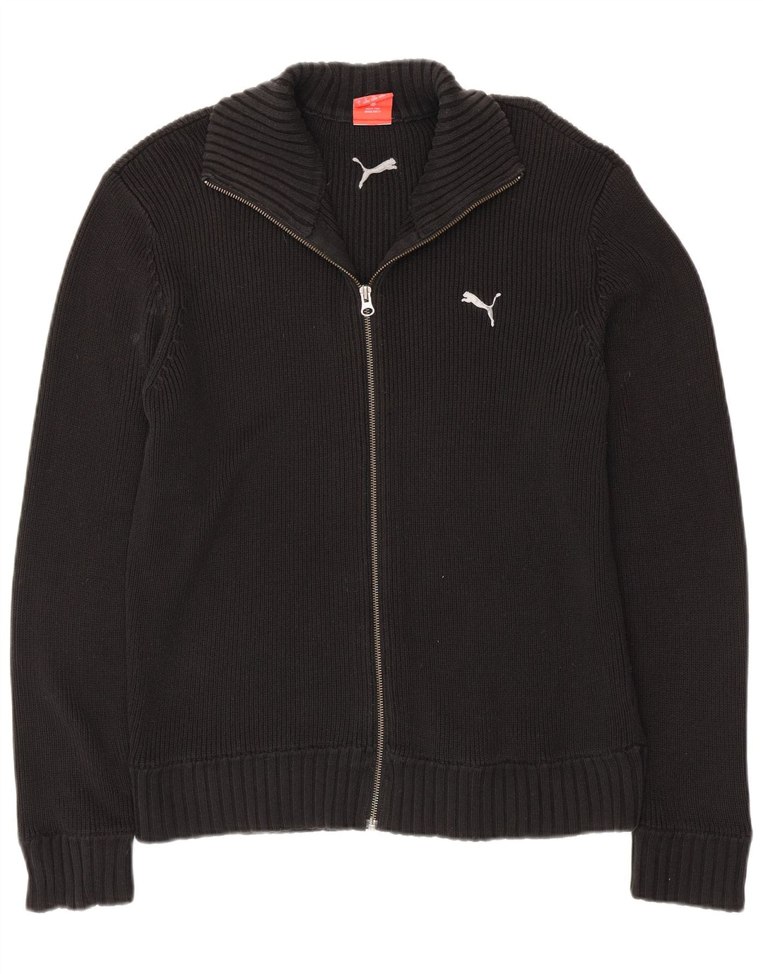 PUMA Suéter tipo cárdigan para hombre grande negro