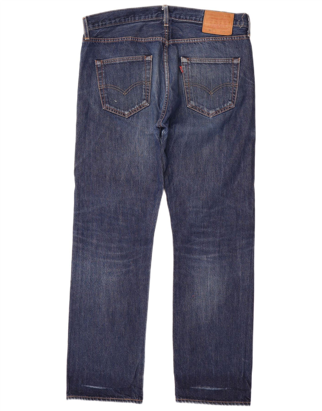 LEVI'S Jeans rectos 501 para hombre W34 L31 Algodón azul