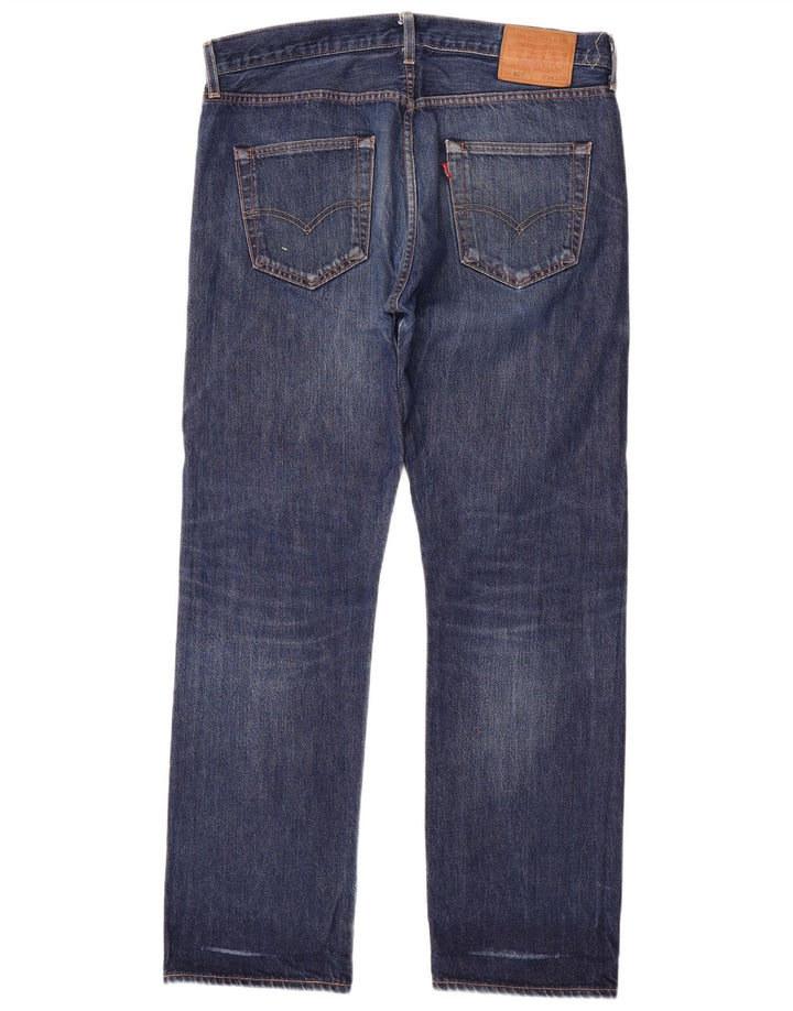 LEVI'S Jeans rectos 501 para hombre W34 L31 Algodón azul