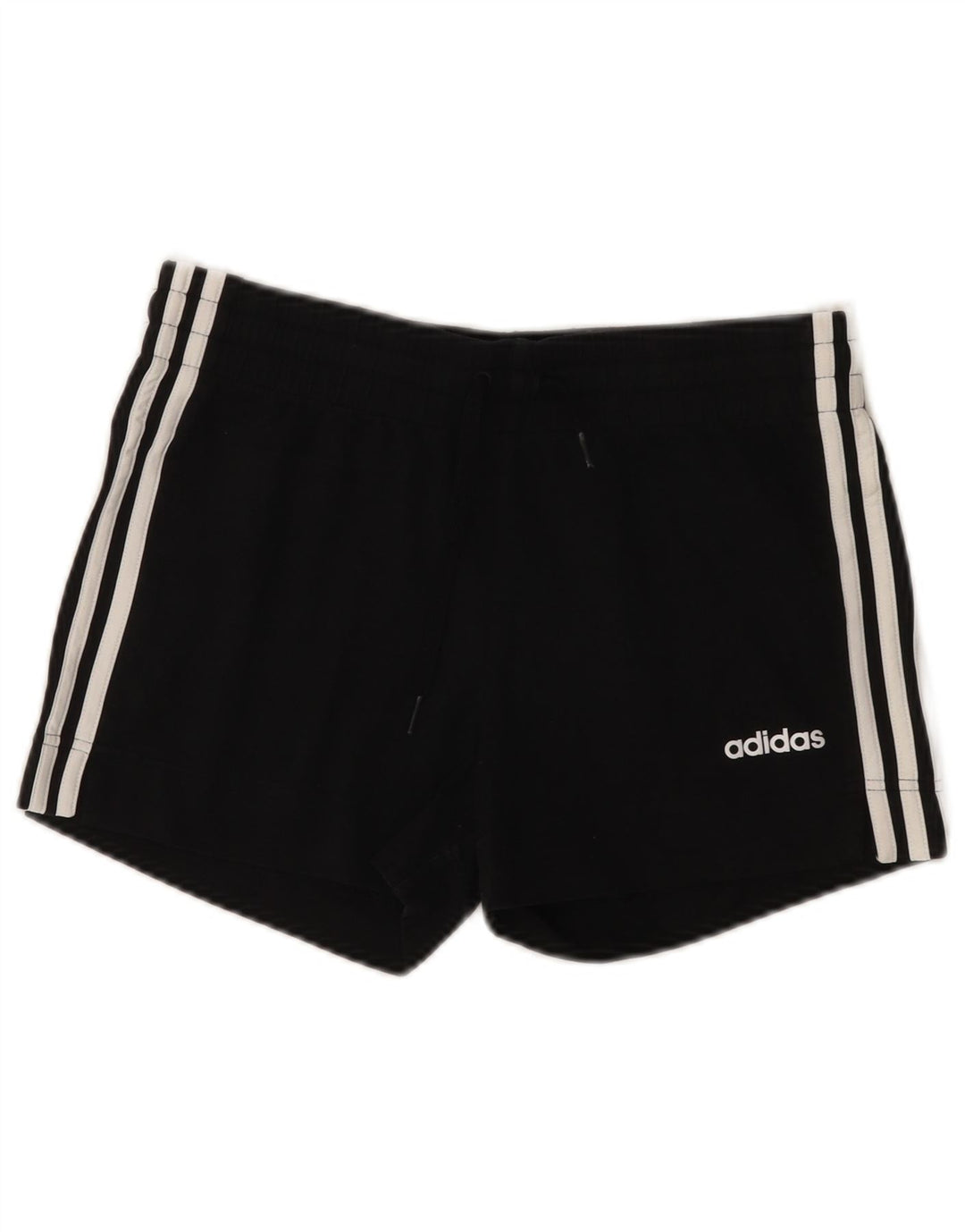 ADIDAS Pantalones cortos deportivos para mujer Reino Unido 8/10 Pequeño Algodón negro