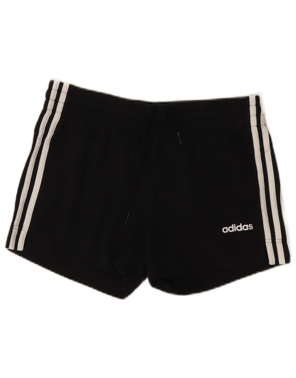 ADIDAS Pantalones cortos deportivos para mujer Reino Unido 8/10 Pequeño Algodón negro
