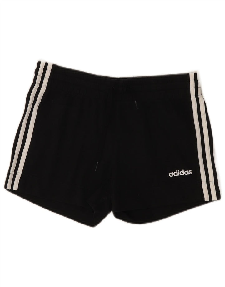ADIDAS Pantalones cortos deportivos para mujer Reino Unido 8/10 Pequeño Algodón negro
