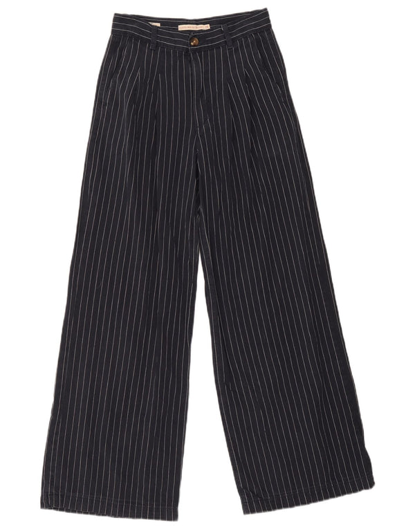 Pantalones chinos Levi's de cintura alta para mujer W24 L30 azul marino con rayas diplomáticas