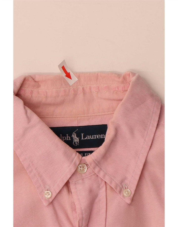 Ralph Lauren Camisa De Corte Clásico Para Hombre Algodón Rosa Medio