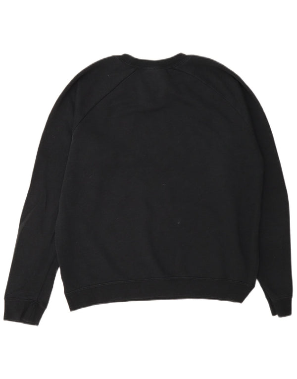 Nike Sudadera de gran tamaño con gráfico para mujer UK 10 Small Grey Cotton