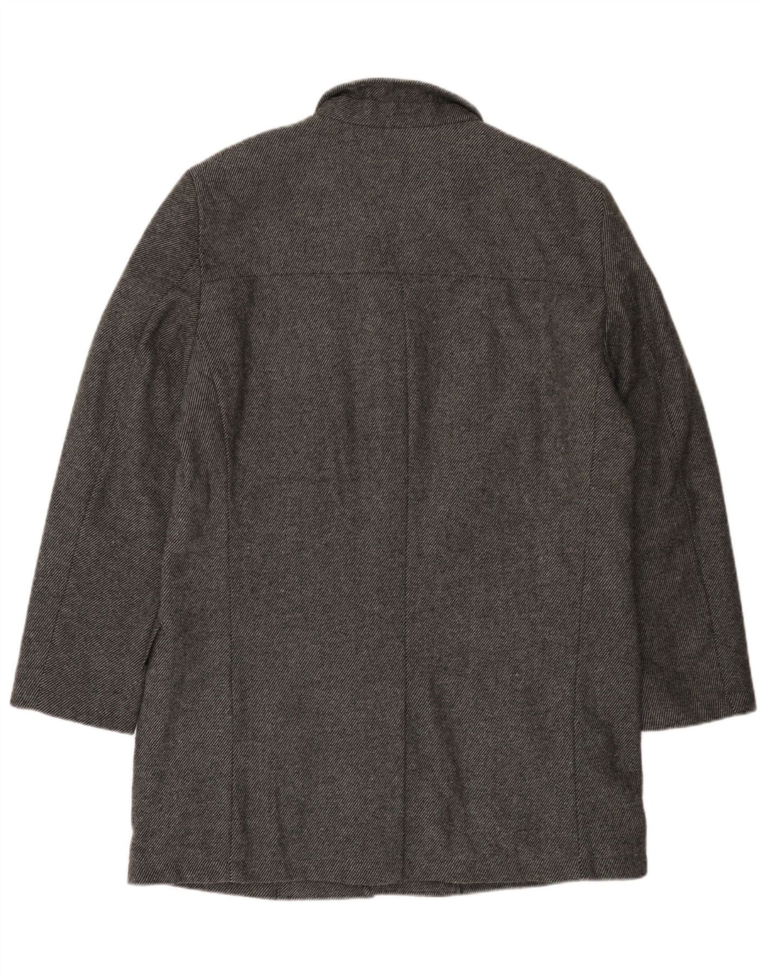 Bruno Banani Abrigo para hombre UK 44 2XL Lana gris a rayas