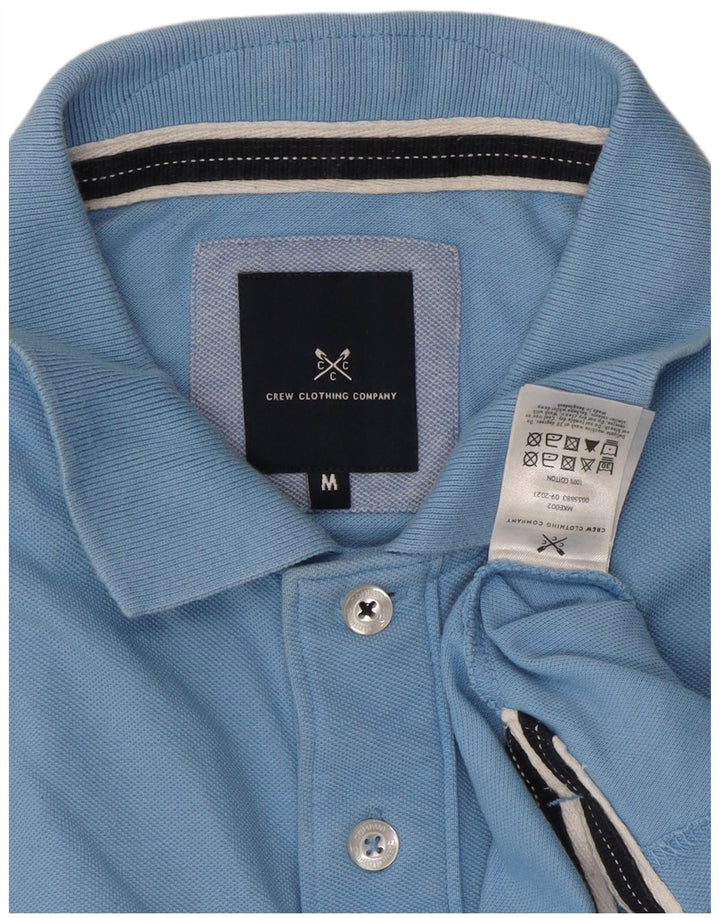 Crew Clothing Polo para hombre de algodón azul medio
