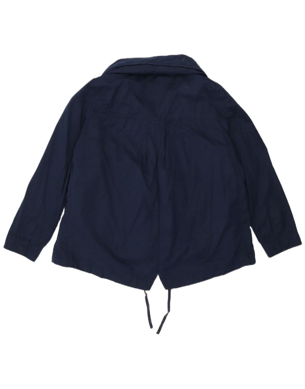 Marks & Spencer Chaqueta impermeable con capucha para mujer UK 40 Mediana Azul marino Poliéster