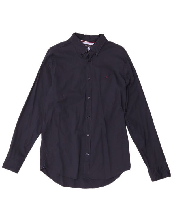 Camisa Tommy Hilfiger Hombre Slim Fit Algodón Azul Marino Grande