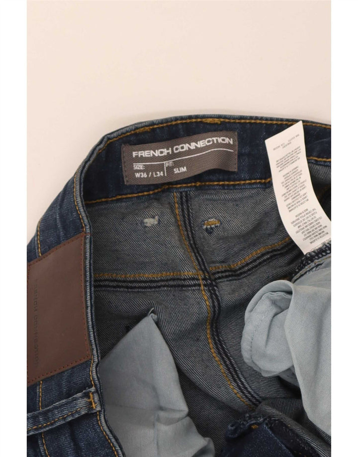 French Connection Vaqueros ajustados para hombre W36 L34 Algodón azul