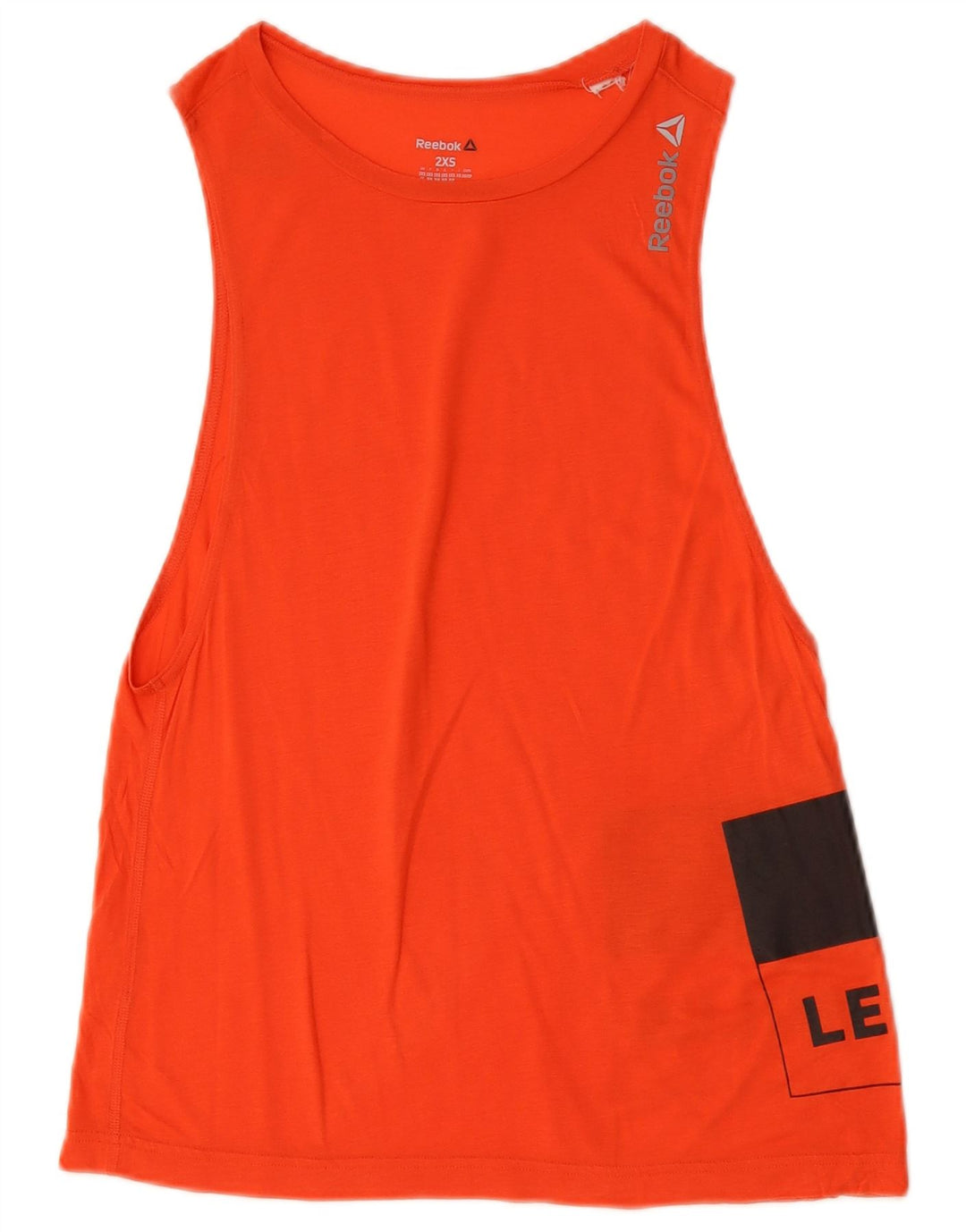 REEBOK Top sin mangas gráfico para mujer UK 0/2 2XS Naranja
