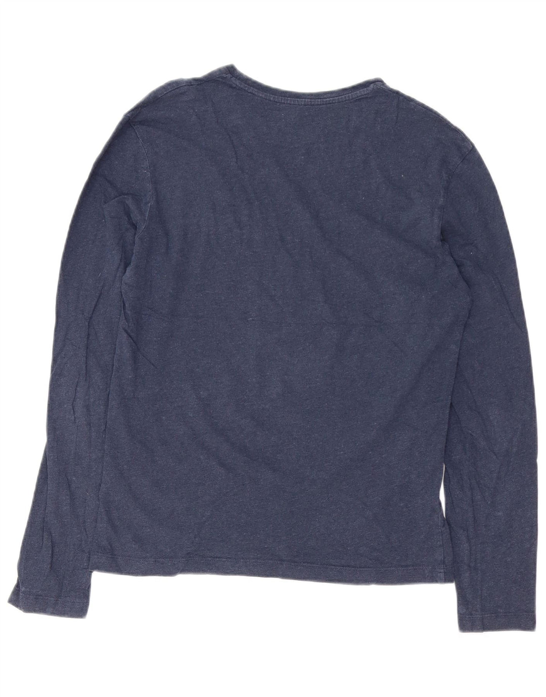 CALVIN KLEIN Top gráfico para hombre manga larga pequeño algodón azul marino