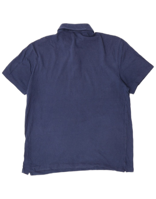 Polo Massimo Dutti Hombre Algodón Azul Grande