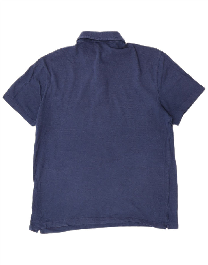 Polo Massimo Dutti Hombre Algodón Azul Grande