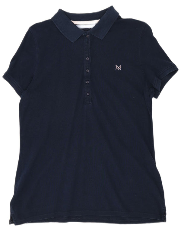 Crew Clothing Polo para mujer UK 40 Algodón azul marino mediano