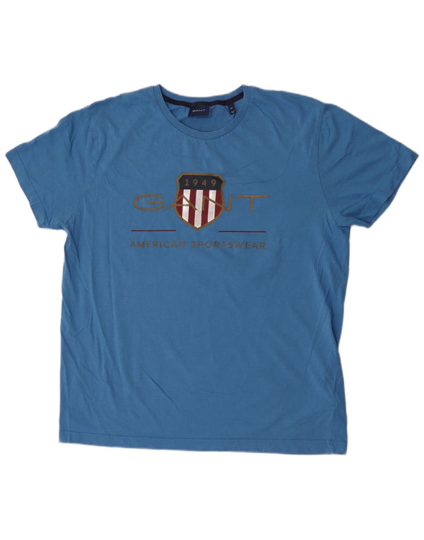 Gant Camiseta Gráfica para Hombre Top XL Algodón Azul