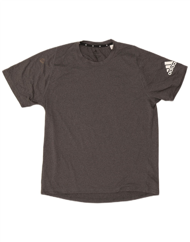 Adidas Hombre Aeroready Camiseta Top Grande Gris Poliéster