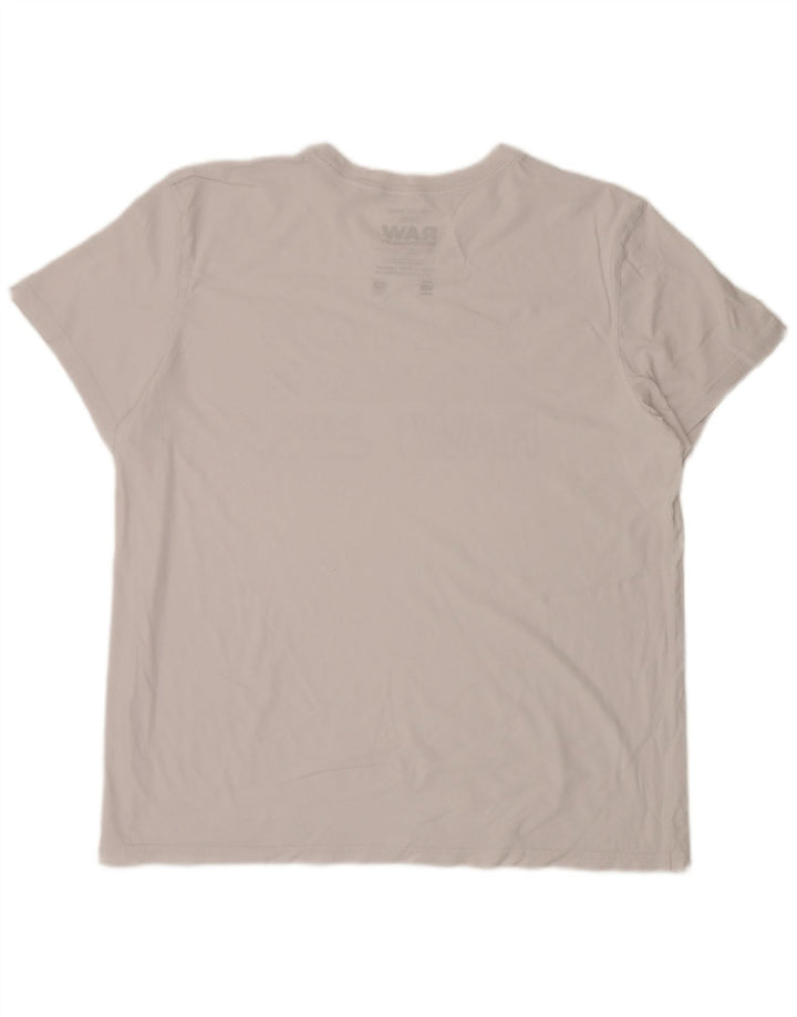 G-Star Hombre Camiseta Gráfica Top XL Blanco